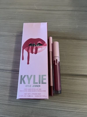 Kylie Jenner ~ Lápiz labial líquido de terciopelo y delineador de labios ~ 100 Posie K Velvet ~ NUEVO Foto 1 de 4