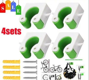 Bike Rack Hook Storage Steel Mounted Wall Hanger Hanging Stand Bicycle Holder 4X - Picture 1 of 13