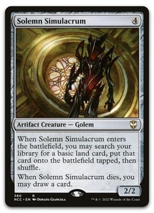 Solemn Simulacrum #380 (NM) Streets New Capenna NCC Magic MTG - Picture 1 of 2