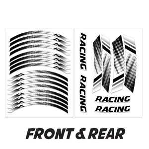 AX2 17'' Rim Wheel Stickers Decal Kit For Honda CB650F 14-20 19 18 17 16 15 - Foto 1 di 10
