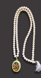 DURGA MAA Pendant Locket With 100 Pearl Stone Necklace Hindu Religious ENERGIZED - Picture 1 of 5