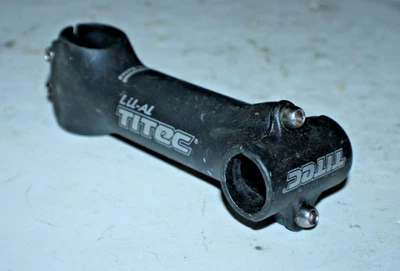 Titec Lil-Al MTB Stem 1 1/8" Threadless 130mm 9º Rise 25.4mm Black USA Shipper:) - Image 1 of 4