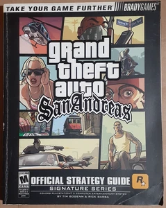 Grand Theft Auto San Andreas Bradygames Strategiespiel Anleitung + ausklappbare Karte - Bild 1 von 3