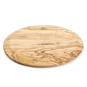 Tabla de cortar redonda artesanal de madera de olivo Berard de 9 pulgadas - Imagen 1 de 3
