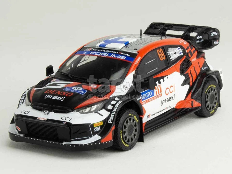 TOYOTA GR YARIS WRC N.69 RALLY FINLAND 2024 ROVANPERA-HALTTUNEN 1 43 Ixo Model A