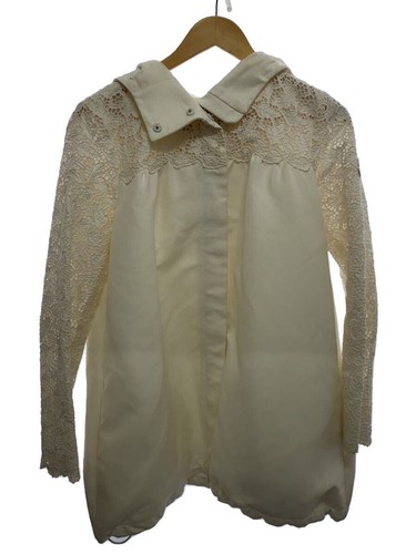 Felpa con cappuccio montagna MONCLER 1 cotone bianco tinta unita c1 1933 47105 80 26986 usata