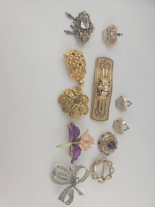Lote de 10 broches #3 de colección tono dorado sin marca - Imagen 1 de 9