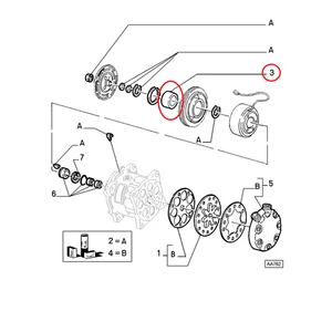 CUSCINETTO COMPRESSORE FIAT TIPO - LANCIA DEDRA - Y10 ORIGINALE 9942325 - Picture 1 of 1