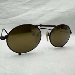 Gafas de sol vintage Jean Paul Gaultier marco bronce lentes ovaladas 56-7162 Steampunk - Imagen 1 de 16