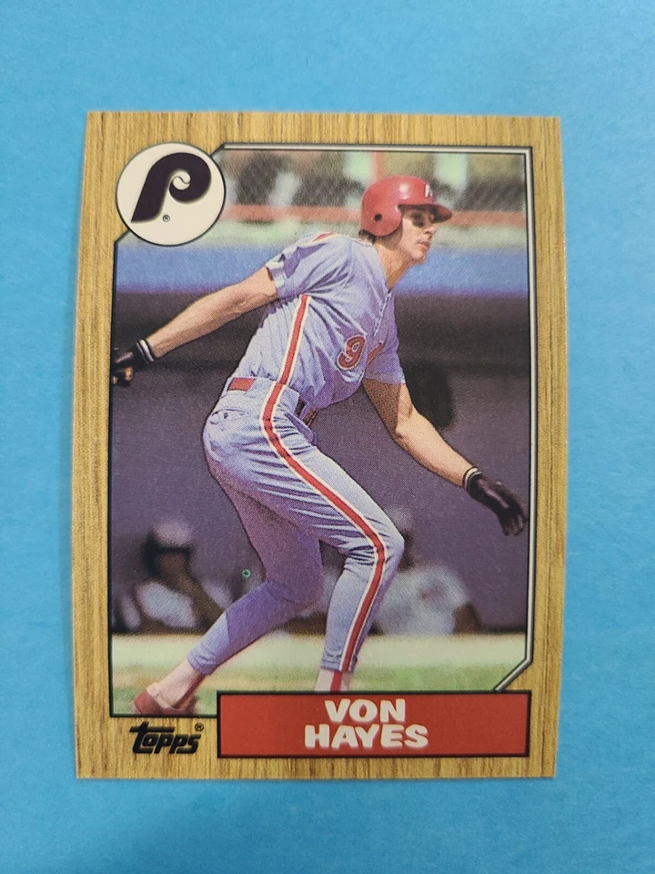 VON HAYES 1987 TOPPS BASEBALL CARD # 666 F5634 - Image 1 of 1