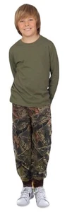 TrailCrest by Treel Kids Boy's Mossy Oak/Camo Pull On Cotton Jogger Sweatpants - Picture 1 of 19