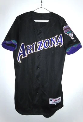 Authentic Majestic Arizona Diamondbacks Script Black Alternate Jersey 40 Medium - Image 1 of 4
