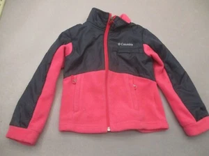 Columbia Size 2XS (4/5) Girls Full Zip Pocket Fleece Warm Athletic Jacket 178 - Picture 1 of 6