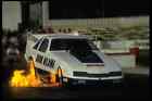 metal sign 573075 norm wilding's top fuel funny car bursts into flames a4 12x8 a