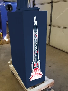 24" X 6" Rocket Motor Oil Gas Vinyl Decal Lubester Sides Oil Pump Lubster Resto - Picture 1 of 1
