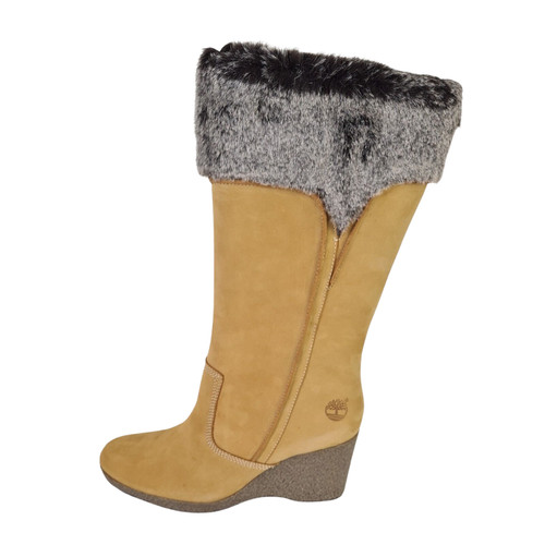 Timberland Stivali donna monogramma alti classici 86327 grano moda TG 8 5