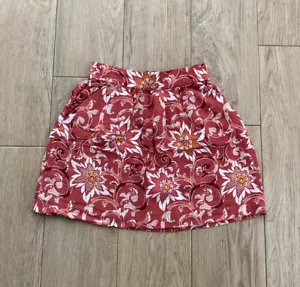 Loft Leinenmischung Taschen elastische Taille Pull-On Blumen Swirl Boho Rock Gr. XS - Bild 1 von 6