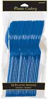 Vibrant Bright Royal Blue Plastic Spoons (Pack Of 20) - Eco-Friendly, Durable &