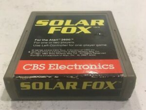 Atari 2600 Solar Fox from CBS Electronics --- Tested & Working 