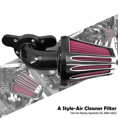 Red Intake Air Cleaner Filter For Harley Sportster Nightster Iron 883 1200 04-22 - Изображение 1 из 4