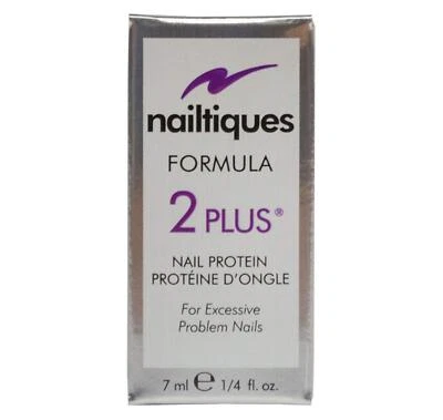 Proteína de uñas NAILTIQUES Formula 2 Plus para uñas problemáticas excesivas 1/4 OZ Foto 1 de 2