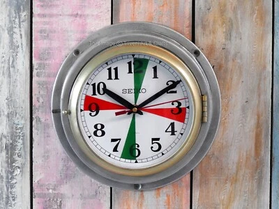 Antique Maritime Seiko Wall Clock Redio Marine Slave Nuatical Ship Navigation - Image 1 of 4