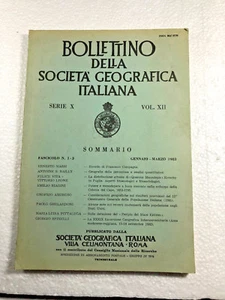Bollettino della società geografica italiana serie X vol. XII 1983 - Picture 1 of 1