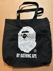 BAPE A Bating Ape  Mook Black Medium Size Nylon Tote Bag Magazine Black x white