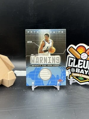 Patrick Ewing 2002 Fleer Skybox Global Warning Game Worn Patch (JMR) - Image 1 of 2