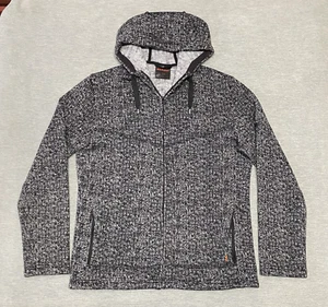 Mammut Mens Jacket Size Large Black Gray Chamuera Hoodie Fleece Sweater Hiking L - Picture 1 of 16