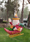 FELIZ NAVIDAD CHILI PEPPER SLEIGH SOUTHWEST FIESTA   Christmas  Ornament EUC