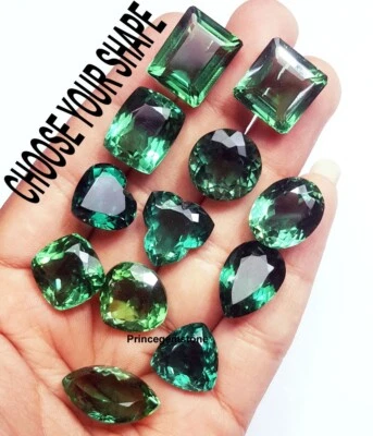 Natural Green Amethyst Between 10 to 12 Ct / 1 Pcs Certified Loose Gemstone - Image 1 of 4