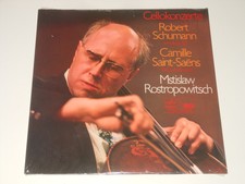 Mstislav Rostropovich - SEALED LP - SCHUMANN / SAINT-SAENS - Concertos