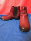 Fly London Chelsea Womens Make Ankle Boots Red Uk 5