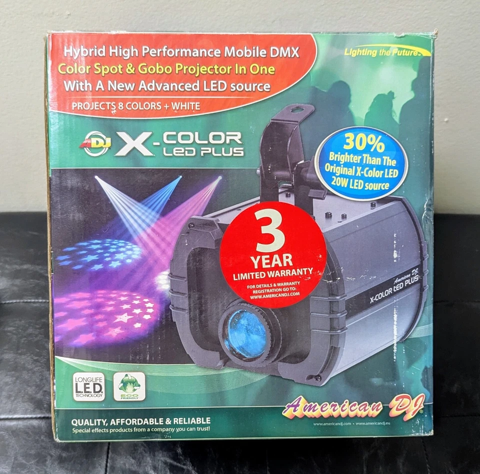 NEW IN BOX American DJ X-Color LED Plus Gobo Projector - Image 1 of 1