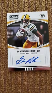 Green Bay Packers Geronimo Allison Signed Card - Picture 1 of 3