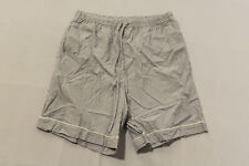 On Cloud Nine Women's Pocketed Drawstring Shorts BE5 White/Gray Medium NWT