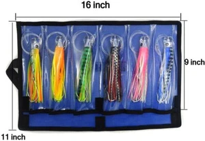 30 Pieces X 6.5" Game Fishing Trolling Lures Marlin Tuna Rigged Boating Big - Picture 1 of 4