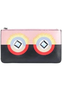 FENDI PINK MONSTER LEATHER WALLET - Picture 1 of 9