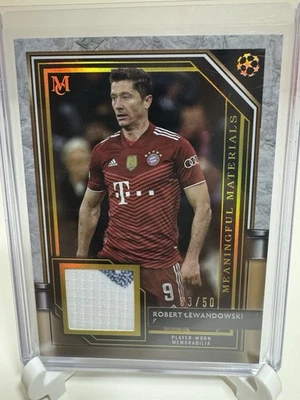 2022-23 Topps UCL Museum Robert Lewandowski Meaningful Material Patch /50 - Image 1 of 2