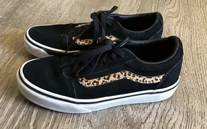 Scarpe stringate sneakers Vans Old Skool Missy taglia 2 nere leopardate giovani ragazze - Foto 1 di 12