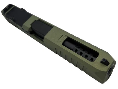 Turbo 适用于 Glock 17 定制幻灯片 gen3 全新 cerakote 完整 Croc。 带黑色端口 — 第 1/4 张图片