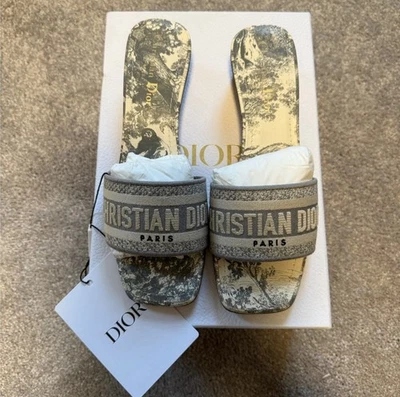 Dior Dway Heeled Slide Mule Sandal - Image 1 of 4