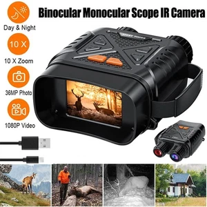 4K 36MP 10X Night Vision Goggles For Hunting IR Infrared Binoculars Digital Zoom - Picture 1 of 19
