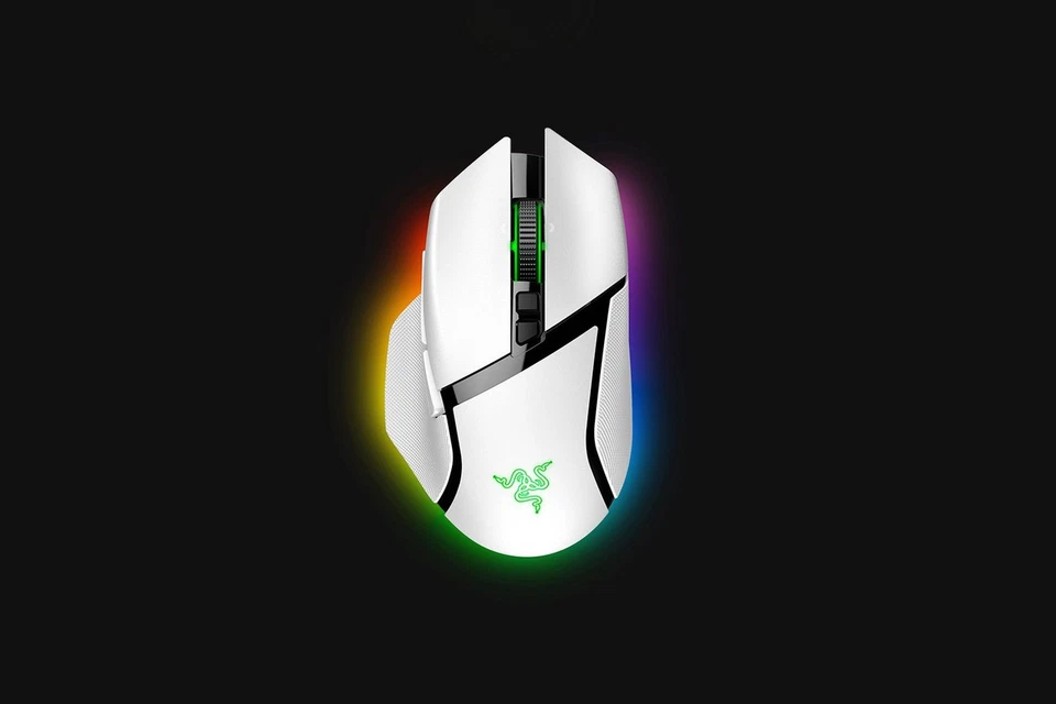 Razer Basilisk V3 Pro White Edition-Ergonomic Wireless Gaming Mouse - Image 1 of 1