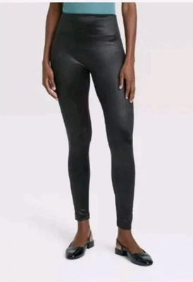 Leggings forrados de lana para mujer cintura alta sin costuras brillo negro un nuevo día talla S/M Foto 1 de 3