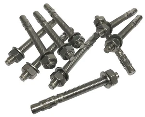 100x Edelstahl Bolzenanker M10 x 115 mm V4A Schwerlastanker Schlaganker Dübel - Bild 1 von 1