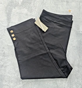 Neu mit Etikett weiche Umrandung Superla schmale kurze Damenhose zum Überziehen XL (18) schwarz - Bild 1 von 13