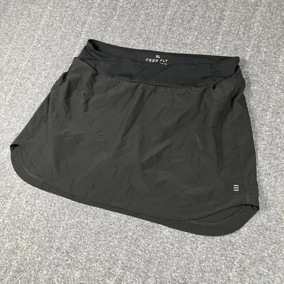 Falda corta Free Fly para mujer XL forrada de bambú Active Breeze negra tenis golf Foto 1 de 4