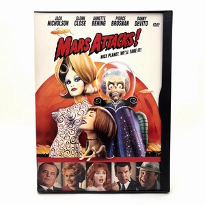Mars Attacks (DVD, 1997) Original Release, Tim Burton PERFECT Disc - Imagen 1 de 4